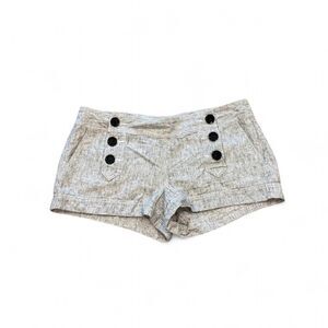 Express Grey Linen Blend Mini Shorts Size 10
